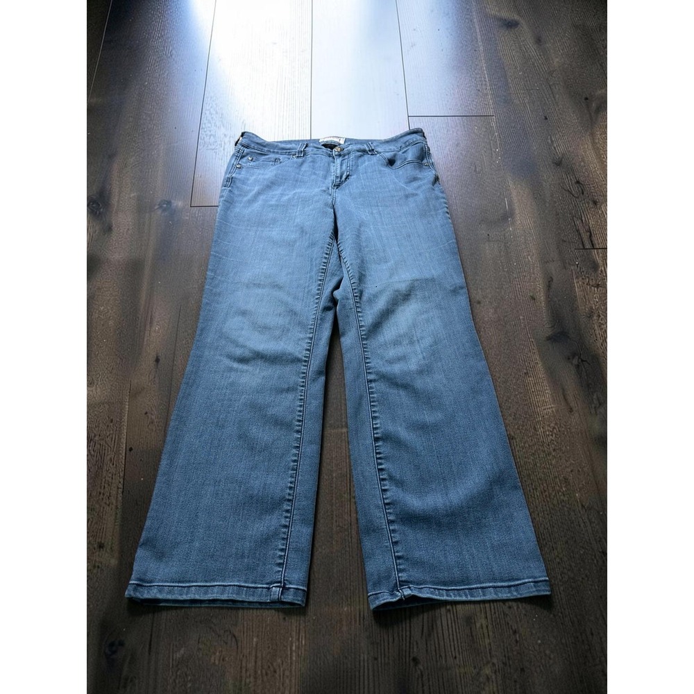 Molly & Isadora Womens Jeans Medium Wash Blue Denim Size 16